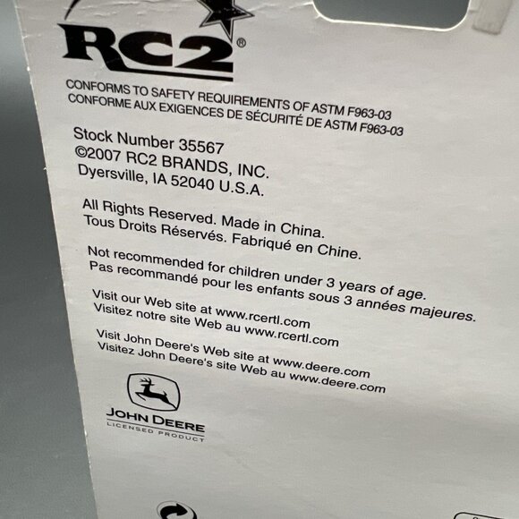 2007 ERTL John Deere Tractor Loader with Wagon New 37541A -E - Picture 9 of 12